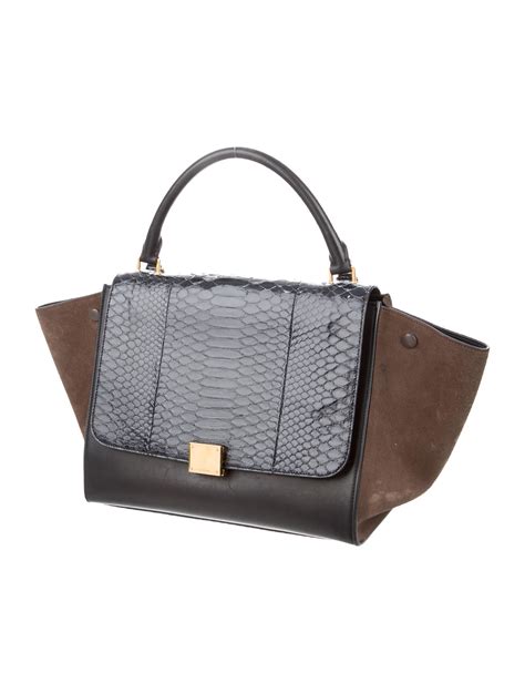 celine trapeze python price|Celine Python Trapeze Medium .